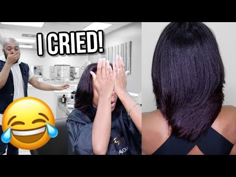 Come To The Salon With Me! (NATURAL HAIR SILK PRESS +...