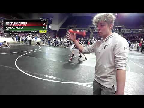 105 Lbs Cons. Round 1 - Jasmin Carpenter, Team Idaho Wrestling Club Vs Makenzi McCoy, Utah F9f4