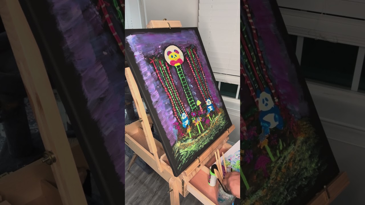 Check out this panda painting I&rsquo;m working on