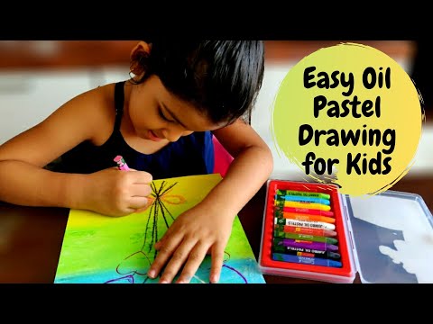 Easy Oil Pastel Drawing for Kids | Oil Pastel Art for Kids | Part 4