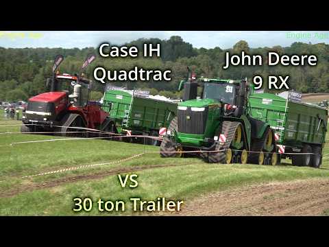 Big Agriculture Track Tractors / John Deere 9RX 640 vs CASE IH 620 Quadtrac