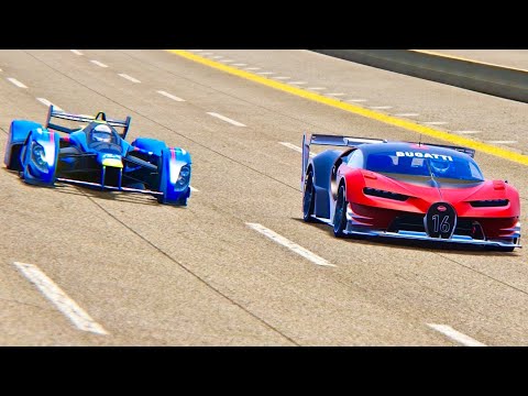 Bugatti Vision GT Ferrari F1 2004 Engine vs Red Bull X2010 - Nardo Speed Ring