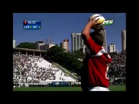 JOGO COMPLETO   Corinthians 1x1 INTERNACIONAL   Brasileirão 2005  - jogo da expulsão do tinga