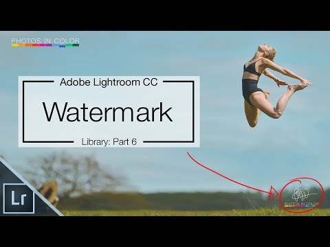 Lightroom 6 Tutorial - How To Create Signature Watermark In Lightroom CC Video