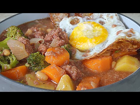 Corned Beef Hash Soup / Stew / From a can to a bowl