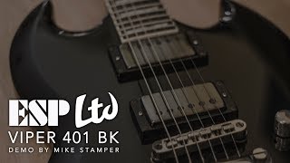 Video thumbnail for ESP LTD Viper-401 BK (with EMG JH HET SET) DEMO by Mike Stamper by Mike Stamper