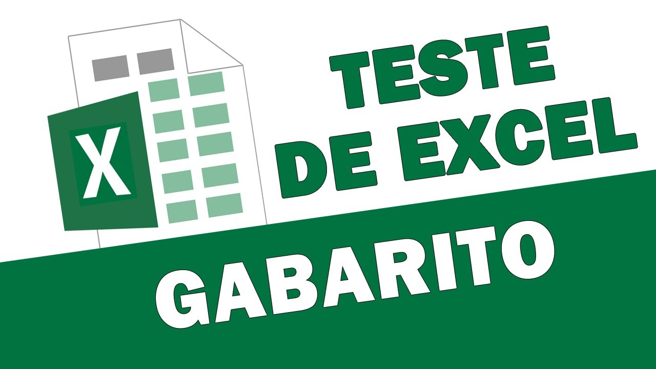 TESTE de EXCEL para ENTREVISTA de EMPREGO - GABARITO