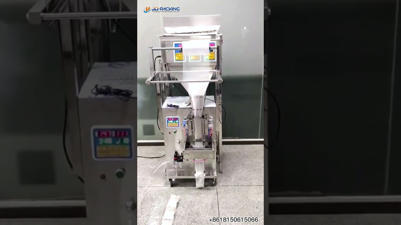 1-100g Three Heads Automatic Spices Continuous Packaging Machine Linked Chain Bag Packing Machine