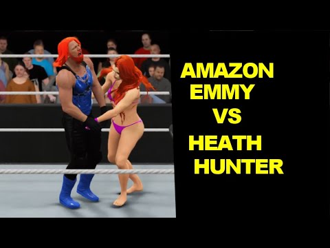 WWE 2K17 Amazon Emmy vs Heath Weaver - Iron Mixed Match
