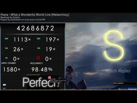 lolinokami | fhana - What a Wonderful World Line [Melancholy] 98.48% FC #78 | 113pp