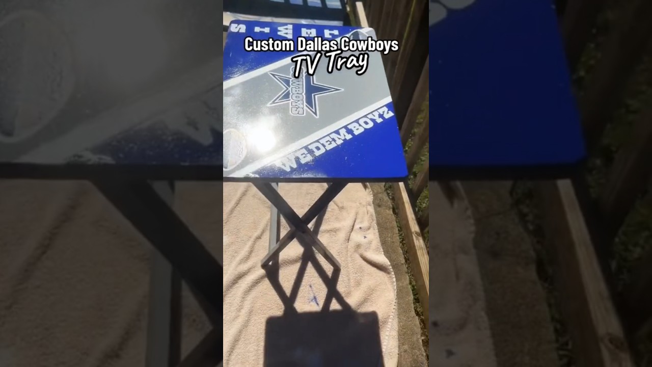 Dallas cowboys , NFL, TV Tray, Custom, DIY, #epoxyresintable