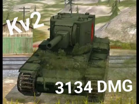 World of tanks blitz•Kv 2 Gameplay•3134 DMG