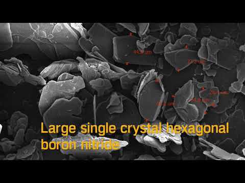 Large single crystal hexagonal boron nitride