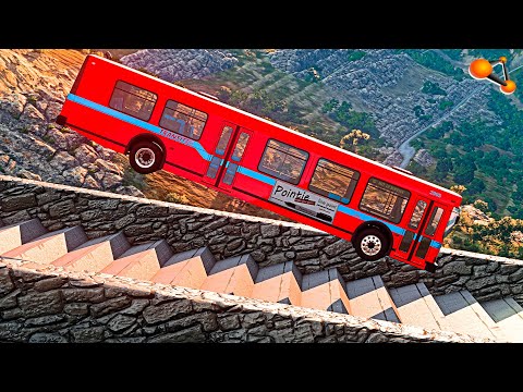Stairs VS Cars #26 - BeamNG drive