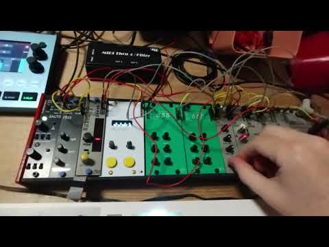 Live AE Modular: two 555's duet with AEuroPi and RBSS as conductor