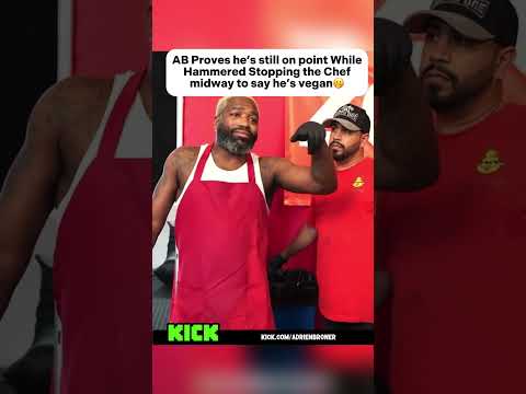 AB Proves he’s still on point While Hammered Stopping the Chef midway to say he’s vegan🫢#clips