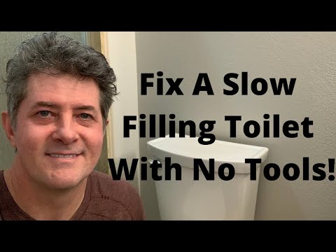 Fix A Slow Filling Toilet Tank-With No Tools!