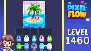 Pixel Flow Level 1460 Solution Walkthrough