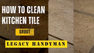 Kitchen grout cleaning and sealing