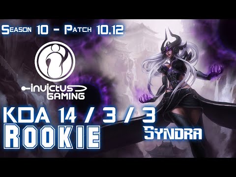 IG Rookie SYNDRA vs ZOE Mid - Patch 10.12 KR Ranked