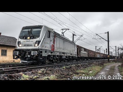 [4K] TRAFIC FEROVIAR / RAILWAY TRAFFIC C IV SIGHISOARA - APRILIE 2022