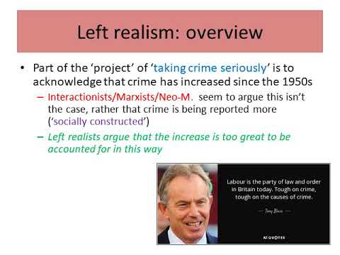 04 Right and Left Realist Perspective of Crime and Deviance