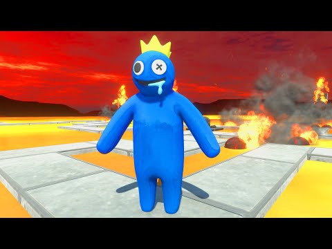 Creepy Monster Run Zigzag on Lava - Animal Revolt Battle