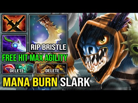 Diffusal Slark is Still Overpower | 100% Counter Bristle & WK with Max Agility Stack Mana Burn DotA