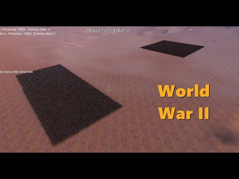 10 000 WWII U.S. soldiers VS 10 000 WWII German soldiers | Ultimate Epic Battle Simulator