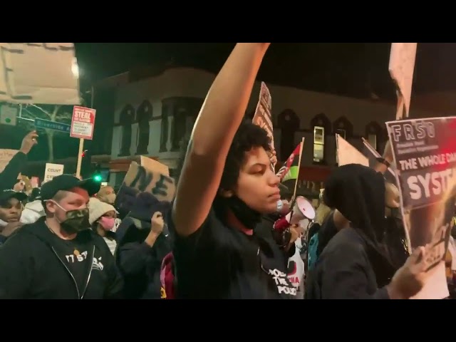 Peaceful protests in New York as tensions rise in Detroit