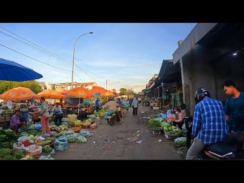 Colorful Market Scenes: Fresh Vegetables and More | Exploring a Bustling Local Market Fresh Produce