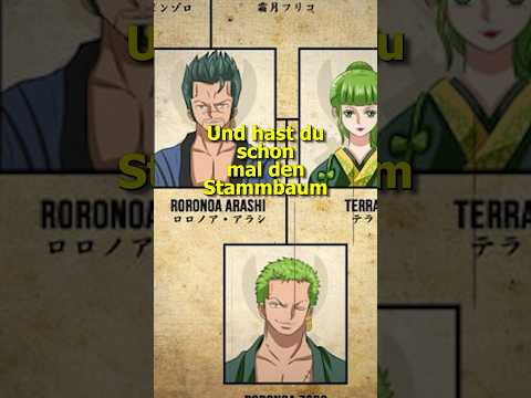 Oda enthüllt endlich Zoros Stammbaum!