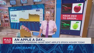Jim Cramer looks at Apple and Tesla