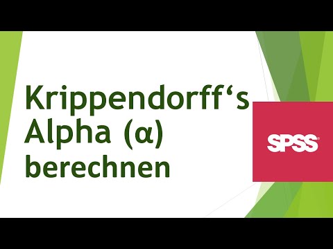Krippendorffs Alpha in SPSS berechnen - Daten analyisieren in SPSS (122)