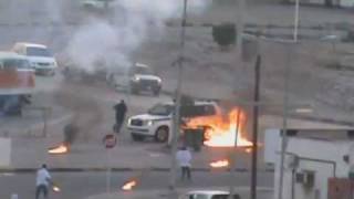 Intense Riots and Real Fireworks (MOLOTOVS) in Bahrain Just Before New Year&#39;s Eve (Video)!!!!!