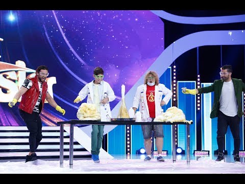 Moment unic la Next Star! Rareș Ion face experimente chimice cu ajutorul Profesorului Trăsnit