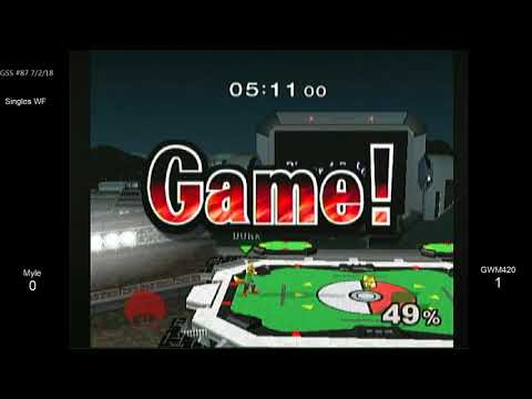 GSS 87 SSBM - Myle (Luigi) vs. GWM420 (Fox) - Melee WF