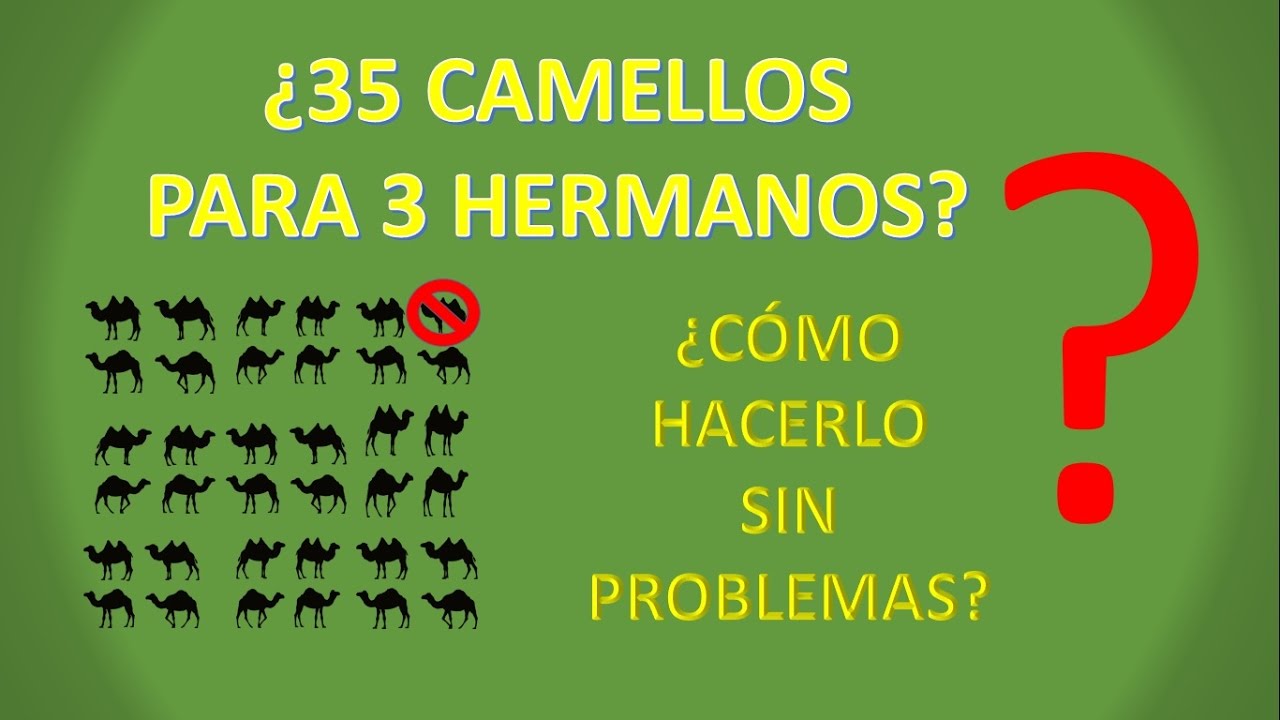 ¿COMO REPARTIR 35 CAMELLOS ENTRE 3 HEREDEROS
