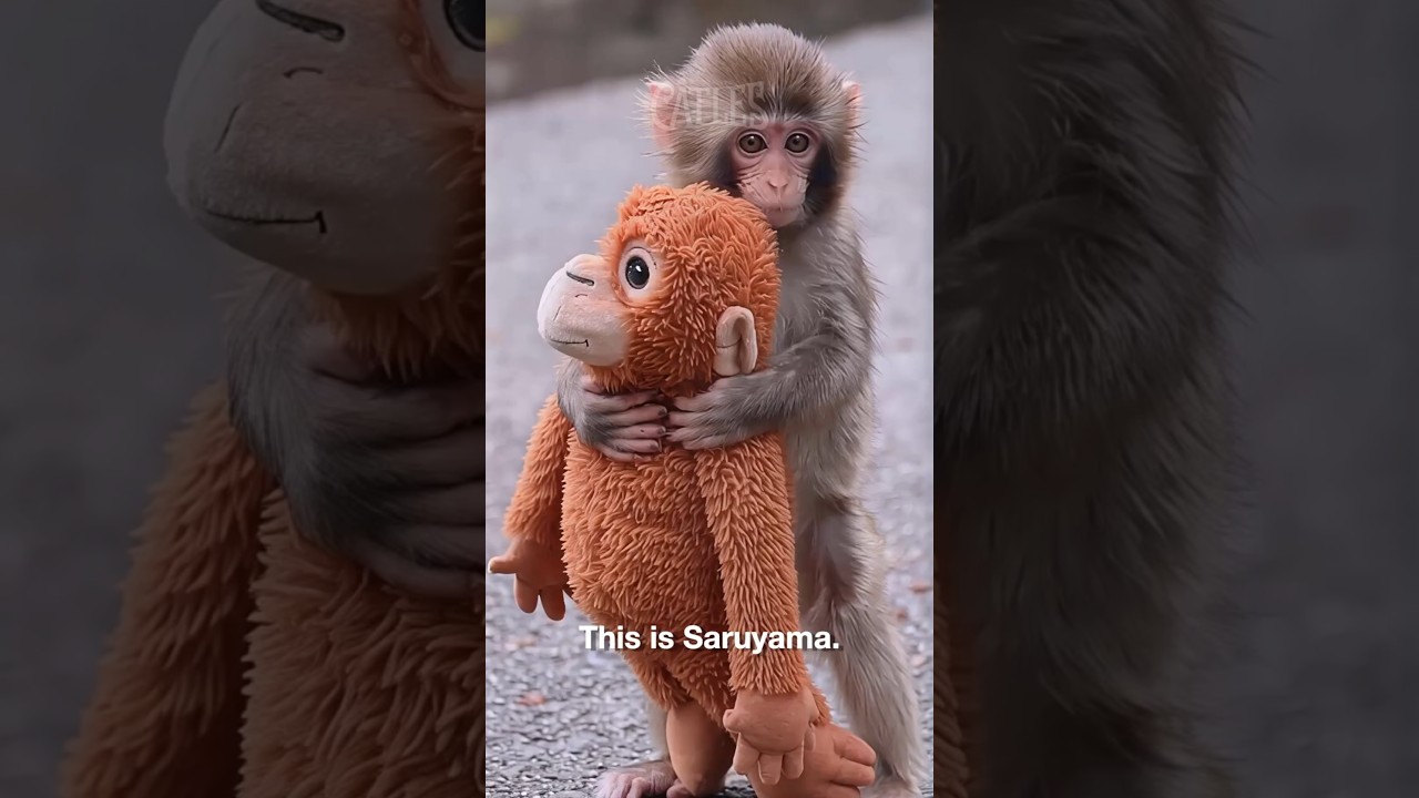 Baby Monkeys Fighting Over Plush Toys Not Punch-kun | 猿山で異変…ぬいぐるみを奪い合う子猿たちが可愛すぎた（パンチくんじゃない）
