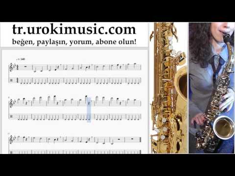 Saksafon tenor dersleri Miley Cyrus - Malibu Notalar Eğitim Bölüm#1 um-i723