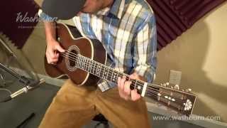Video thumbnail for Washburn R314K Parlor Guitar Video Demo by washburntv