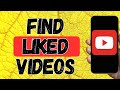 How To Find Liked Videos On Youtube Mobile IOS/ANDROID
