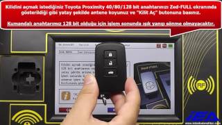 TOYOTA Proximity 128 bit Kumandalı Anahtar Kilit Açma Uygulaması