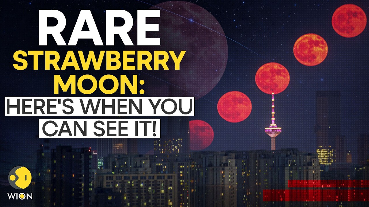 Strawberry Moon 2026: This Rare Illusion Has Stunned Skywatchers! | WION Originals