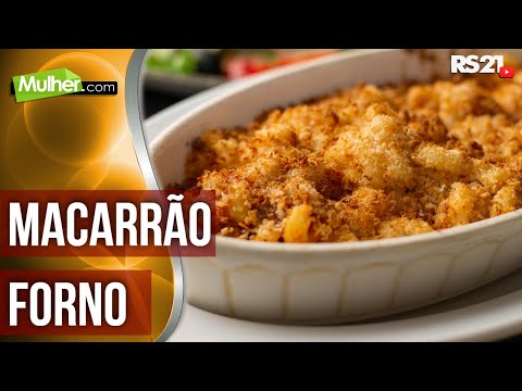 Aprenda a fazer macarrão de forno | Mulher.com | 30/09/2013 | @RedeSeculo21 | Junior Guarda