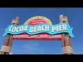 Cocoa Beach Pier 2024 Walking Tour Beach Walk 4K ️