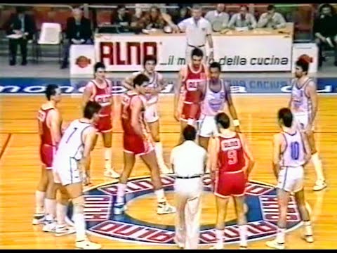 A2 1987/'88 Alno Fabriano Basket - Spondilatte Cremona 104-92