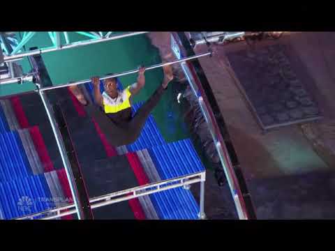 Najee Richardson Big Dipper Freestyle 1st Attempt- American Ninja Warrior All Stars 2020