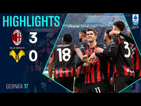 AC Milan Hellas Verona | 3-0 | Highlights | Serie A League 2025 | Verona Milan