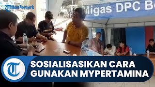 Organda Sosialisasikan Penggunaan Aplikasi MyPertamina ke Para Pengemudi Angkutan di Cileungsi